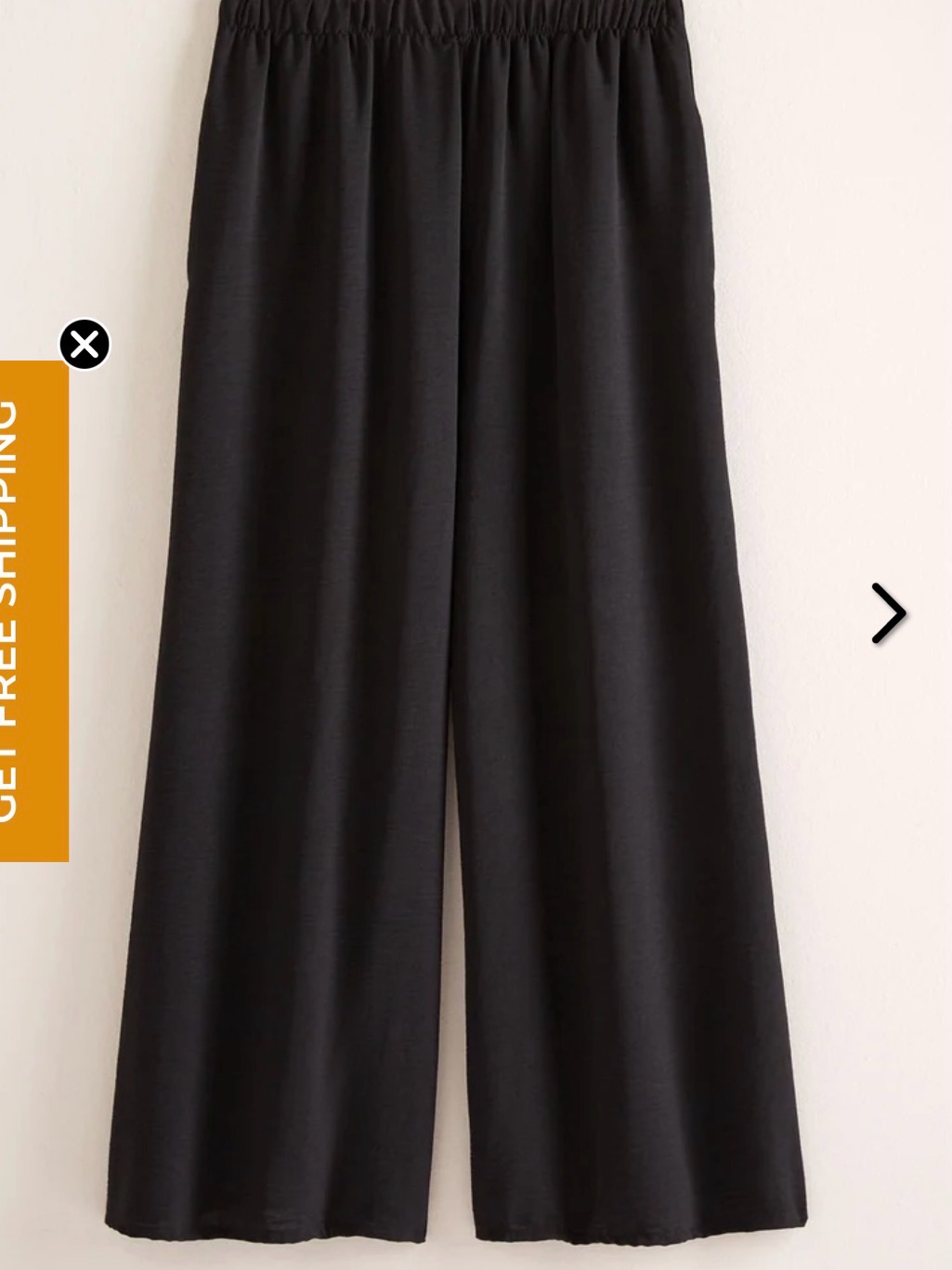 Women’s Crinkle Gauze Cotton Wide-Leg Pants — image 6 of 6